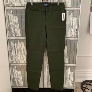 Pixie Ankle Pants Green Leaf Khaki Olive 6 Tall